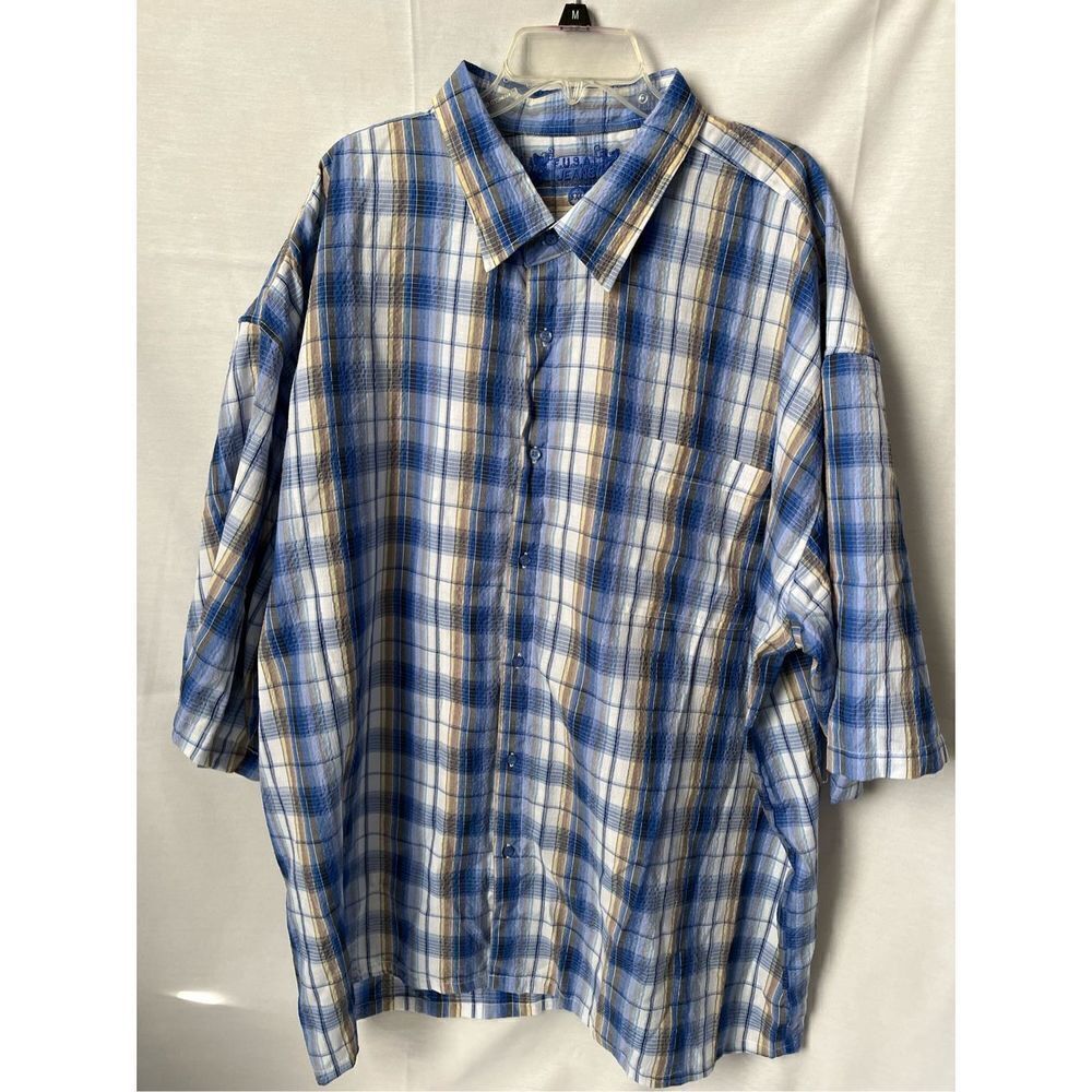 Plaid Fusa Jeans Shirt Vintage